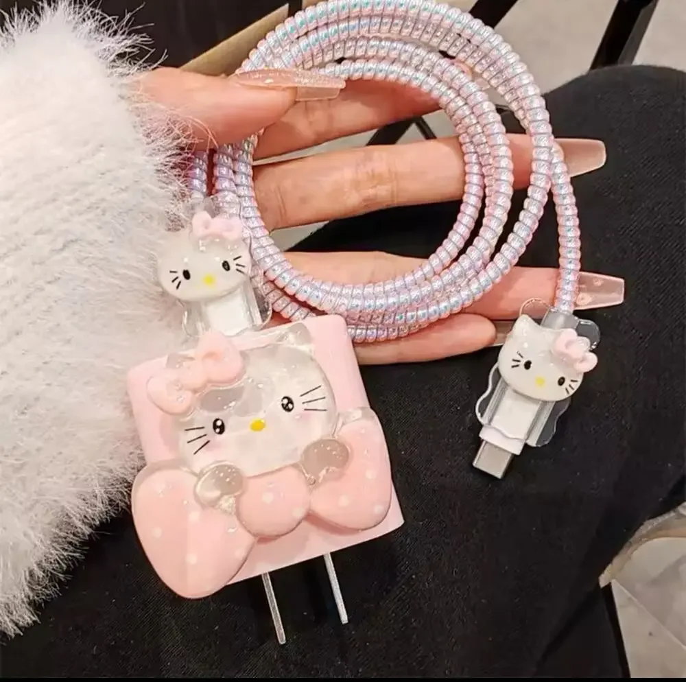 3D Hello Kitty Charger Cover Cable Protector P39